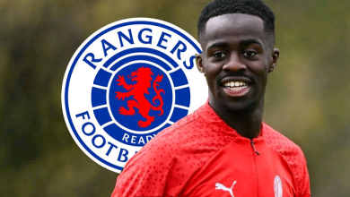 Clinton Nsiala writes a heartfelt note stating, "It's time to say goodbye," as the Rangers transfer is revealed.